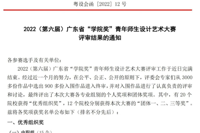 喜报！广东emc易倍体育现代技师学院师生加入广东省“学院奖”青年师生设计艺术大赛获奖！